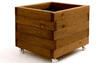 Ahşap Bahçe Saksı Elvira