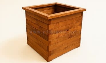 Büyük Ahşap Saksı Botanik