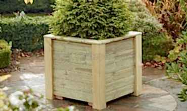 Calia Ayaklı Ahşap Saksı 