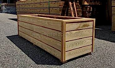 Dış Mekan Ahşap Saksı Natura