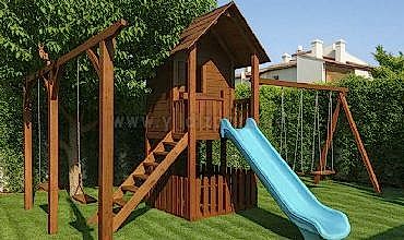 Dreamy Çift katlı Ahşap Oyun Evi